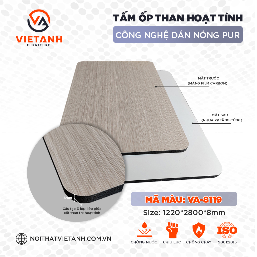 Tấm Ốp Than Tre 8119