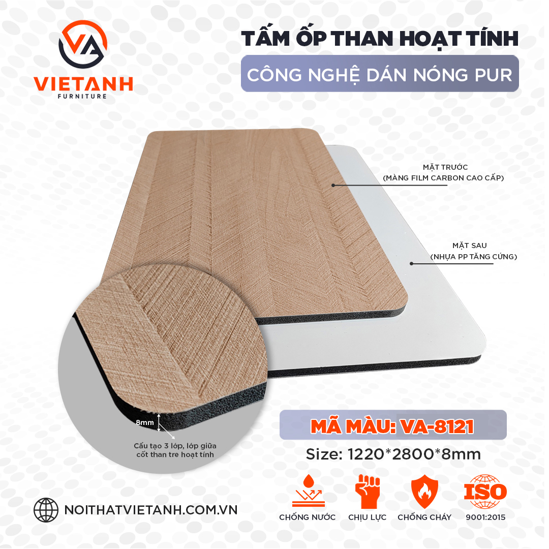 Tấm Ốp Than Tre 8121