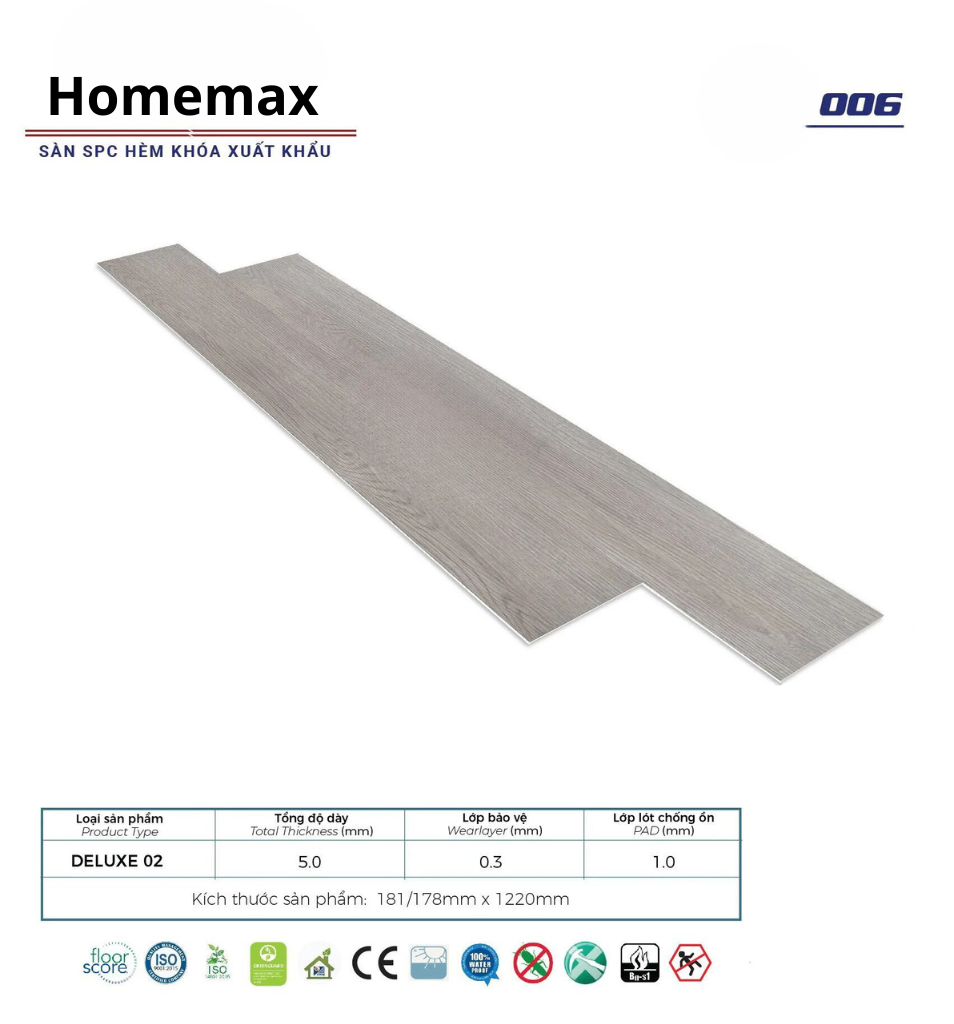 Sàn nhựa Home Floor 006