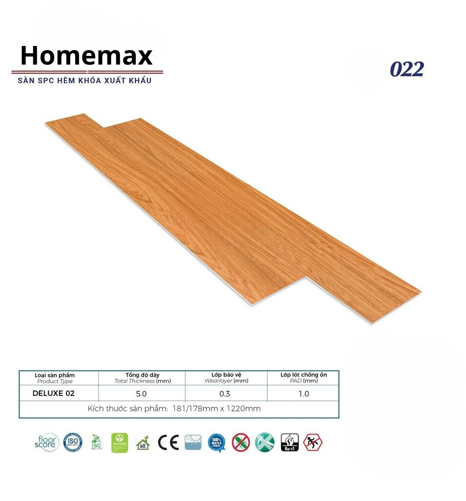 Sàn nhựa Home Floor 022