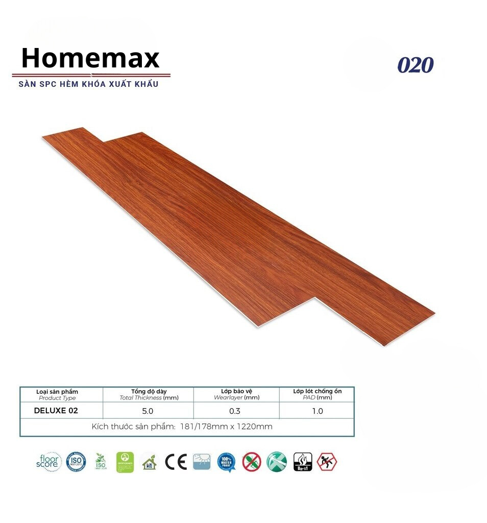 Sàn nhựa Home Floor 020