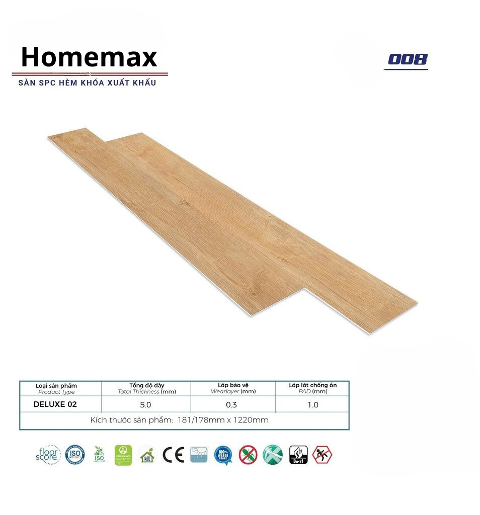 Sàn nhựa Home Floor 008