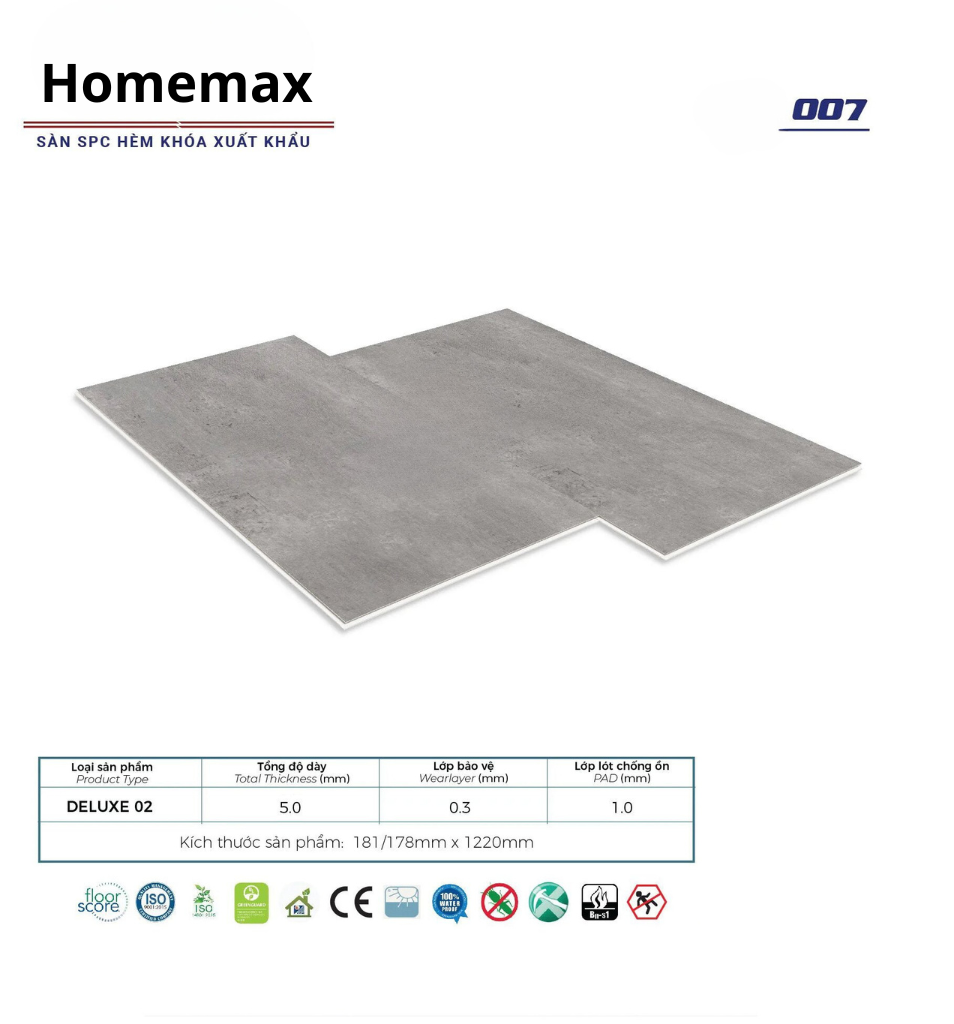 Sàn nhựa Home Floor 007