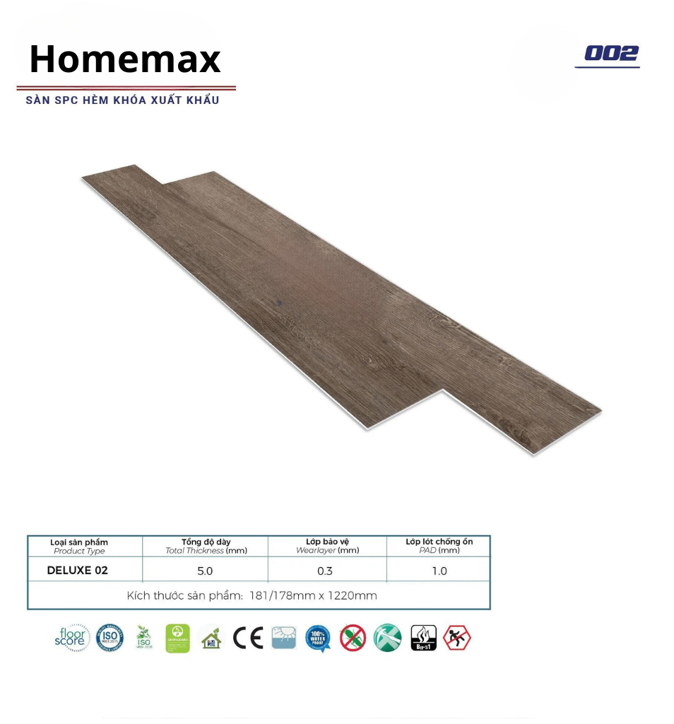 Sàn nhựa Home Floor 002