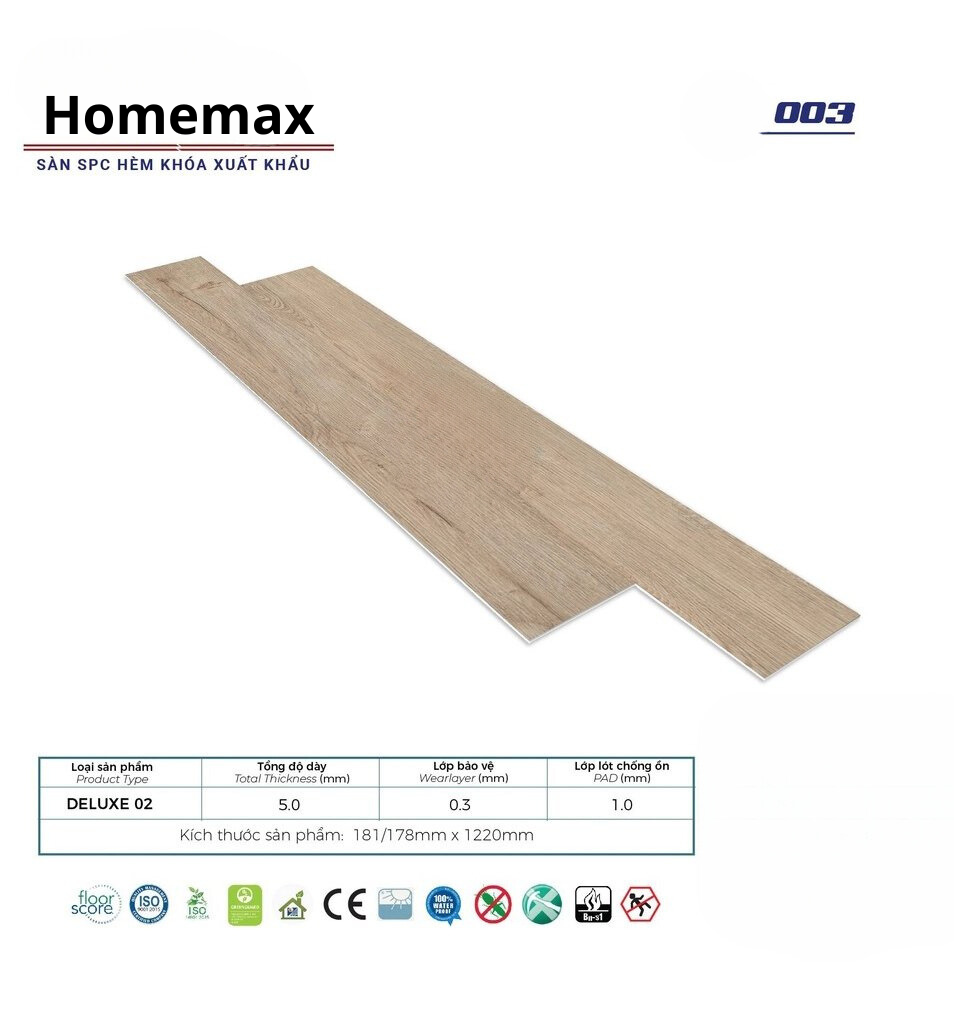 Sàn nhựa Home Floor 003